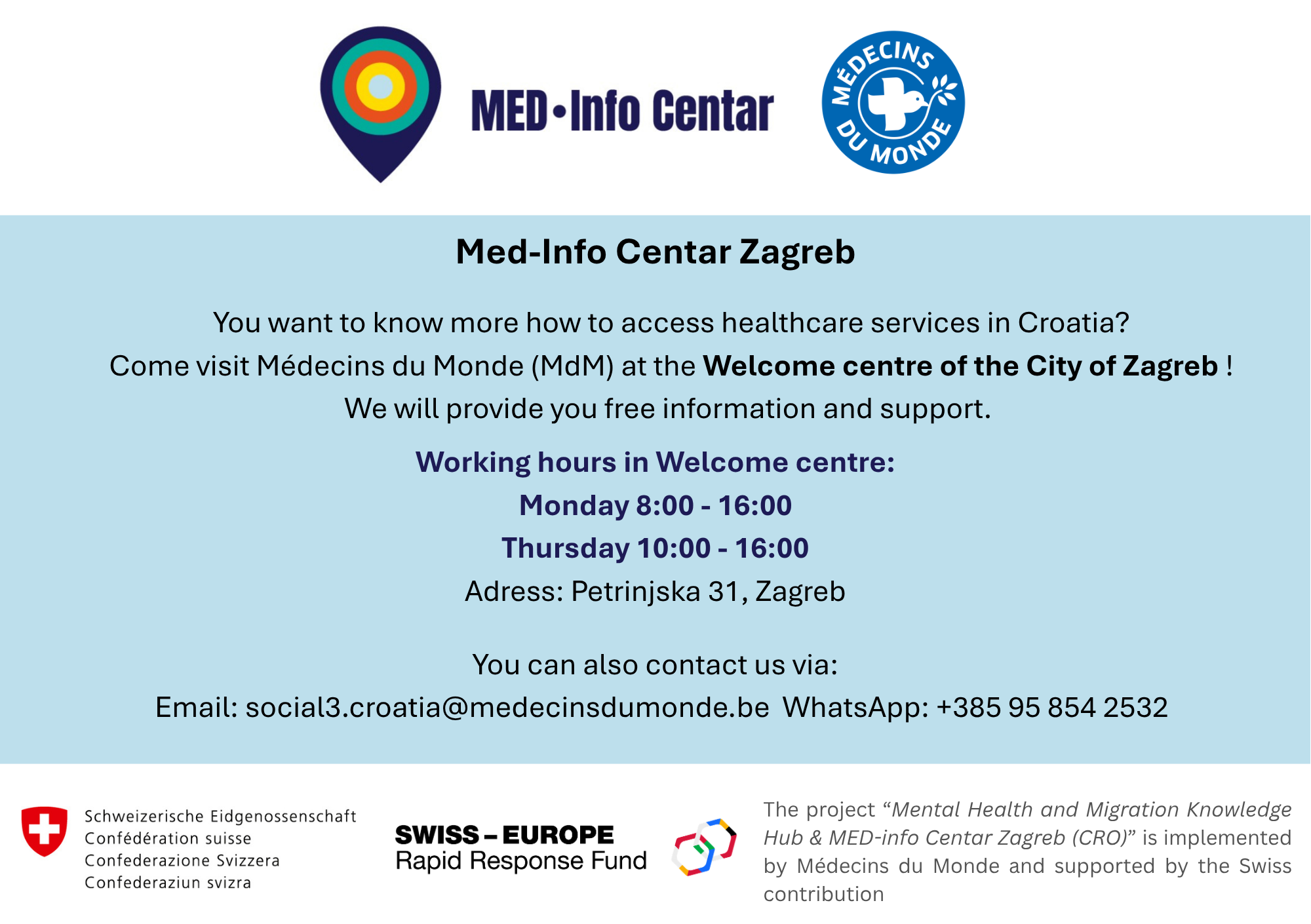 Med-Info Centar Zagreb – Médecins du Monde